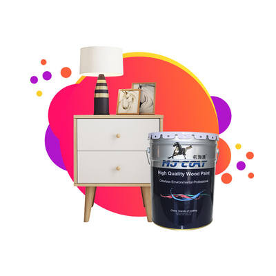 Низкий VOC Гладкая PU древесная краска Быстросухая PU деревянная покрытие 2-3 слоя